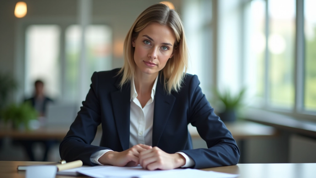 Pessoa analisando papéis com gráficos e notas em mesa de escritório profissional
